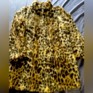 Faux fur coat size 14